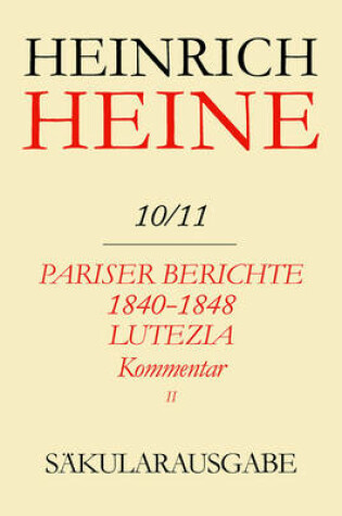 Cover of Pariser Berichte 1840-1848 Und Lutezia - Berichte Ueber Politik, Kunst Und Volksleben