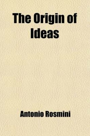 Cover of The Origin of Ideas (Volume 2)