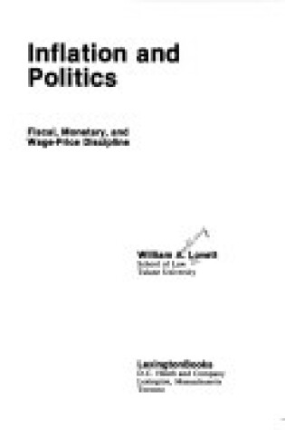 Cover of Inflation and Politics