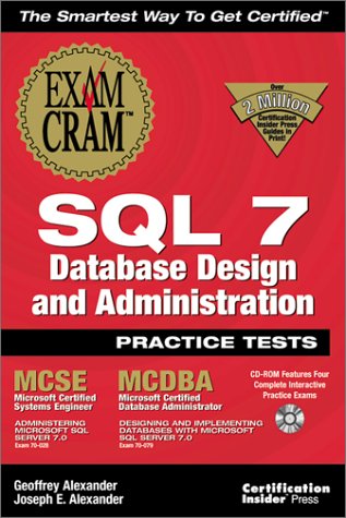 Book cover for Sql 7 Database Design and Administration Practice Test
