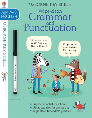 Book cover for Wipe-clean Grammar & Punctuation 7-8