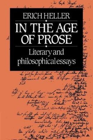 Cover of In the Age of Prose