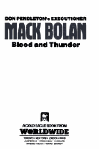 Cover of Blood And Thunder