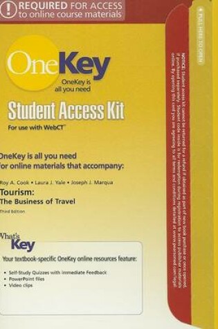 Cover of OneKey WebCT, Student Access Kit, Tourism