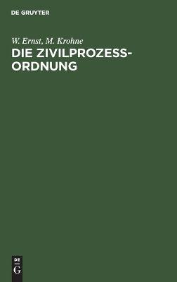 Cover of Die Zivilproze�ordnung