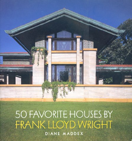 Book cover for 50 Favorite Houses by Frank Lloyd Wright