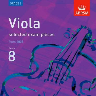 Cover of Selected viola exam pieces from 2008, Grade 8