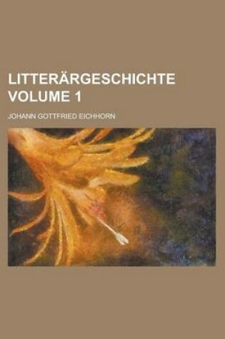 Cover of Litterargeschichte Volume 1