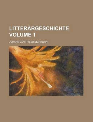 Book cover for Litterargeschichte Volume 1