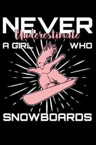 Cover of Never Underestimate a Girl Who Snowboards