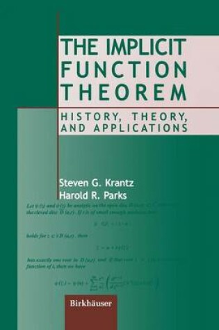 Cover of The Implicit Function Theorem