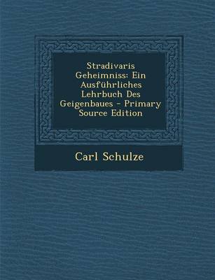 Book cover for Stradivaris Geheimniss