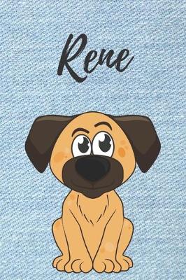 Book cover for personalisiertes Notizbuch Hunde / Malbuch / Kritzelbuch / Tagebuch / Notizheft / Journal / DIN A5 / Geschenke Rene