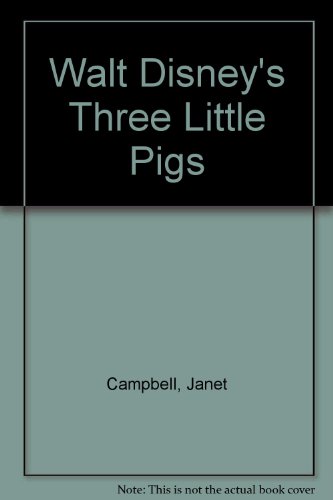 Book cover for Walt Disney's Three Little Pigs