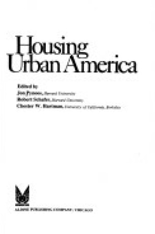 Cover of Housing Urban America