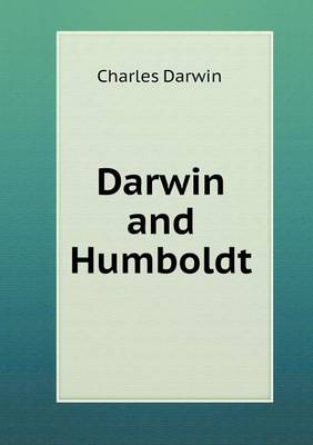 Book cover for Darwin and Humboldt