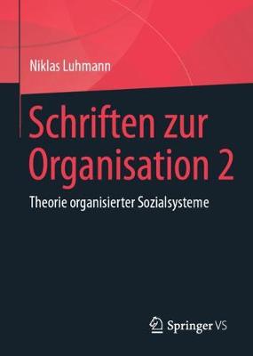 Book cover for Schriften zur Organisation 2