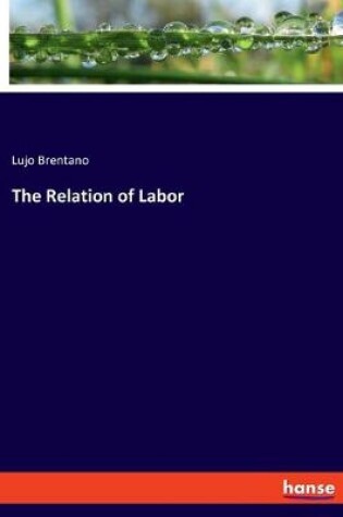 Cover of The Relation of Labor