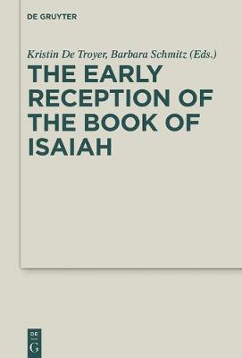 Book cover for The Early Reception of the Book of Isaiah