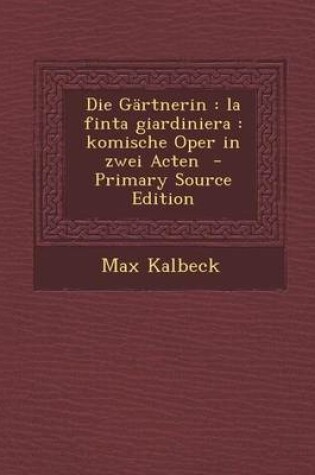 Cover of Die Gartnerin