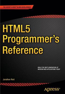 Book cover for HTML5 Programmer's Reference