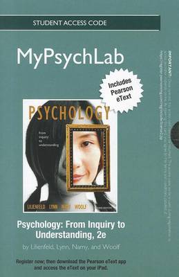 Book cover for NEW MyLab Psychology  with Pearson eText -- Standalone Access Card -- for Psychology