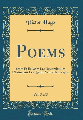 Book cover for Poems, Vol. 3 of 3