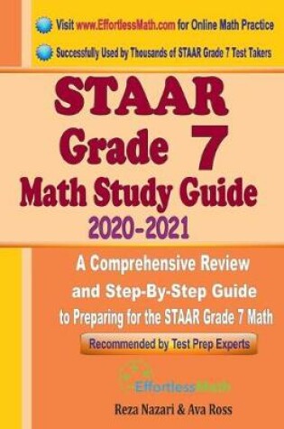 Cover of STAAR Grade 7 Math Study Guide 2020 - 2021