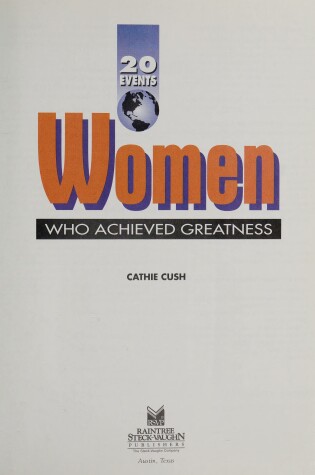 Cover of Women Who Achieved Greatness