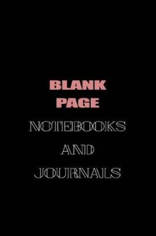 Cover of Blank Page Notebooks And Journals