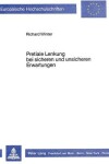 Book cover for Pretiale Lenkung Bei Sicheren Und Unsicheren Erwartungen