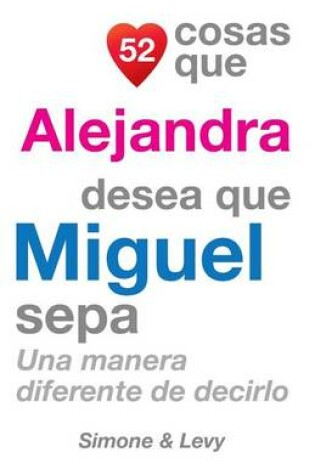 Cover of 52 Cosas Que Alejandra Desea Que Miguel Sepa