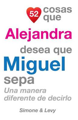 Book cover for 52 Cosas Que Alejandra Desea Que Miguel Sepa