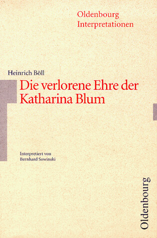 Cover of Die Verlorene Ehre Der Katherine