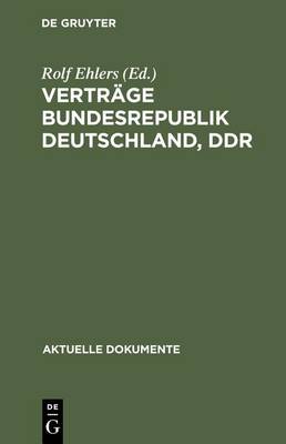 Cover of Vertrage Bundesrepublik Deutschland, Ddr