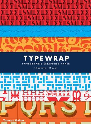 Book cover for Type Wrap: Typographic Gift Wrapping Paper Book