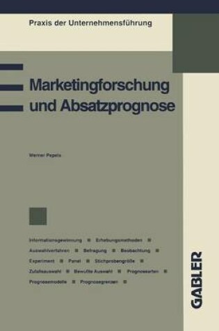 Cover of Marketingforschung und Absatzprognose