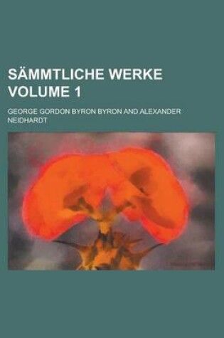 Cover of Sammtliche Werke Volume 1