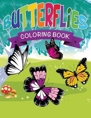 Book cover for Butterflies Coloring Book