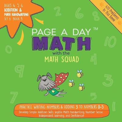 Book cover for Addition & Math Handwriting Book 5