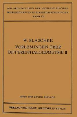 Book cover for Vorlesungen UEber Differentialgeometrie Und Geometrische Grundlagen Von Einsteins Relativitatstheorie II