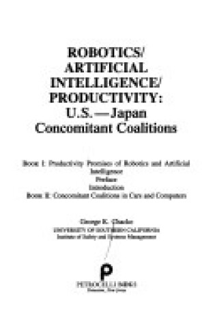 Cover of Robotics, Artificial Intelligence, Productivity - Japan and the United States of America