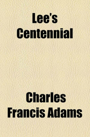 Cover of Lee's Centennial