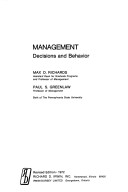 Book cover for Management