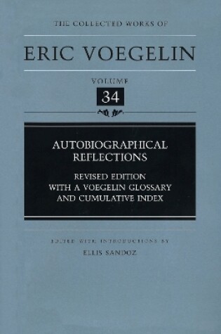 Cover of Autobiographical Reflections (CW34)