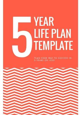 Book cover for 5 year life plan template