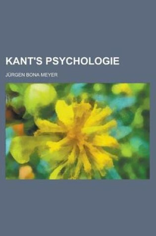 Cover of Kant's Psychologie