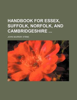 Book cover for Handbook for Essex, Suffolk, Norfolk, and Cambridgeshire