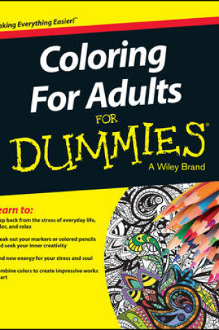 Cover of Coloring For Adults For Dummies