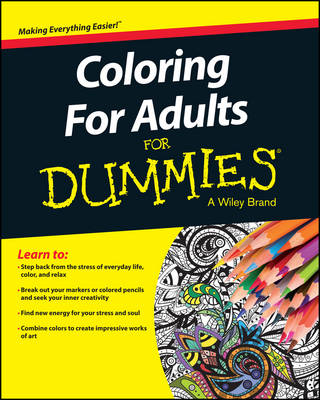Book cover for Coloring For Adults For Dummies